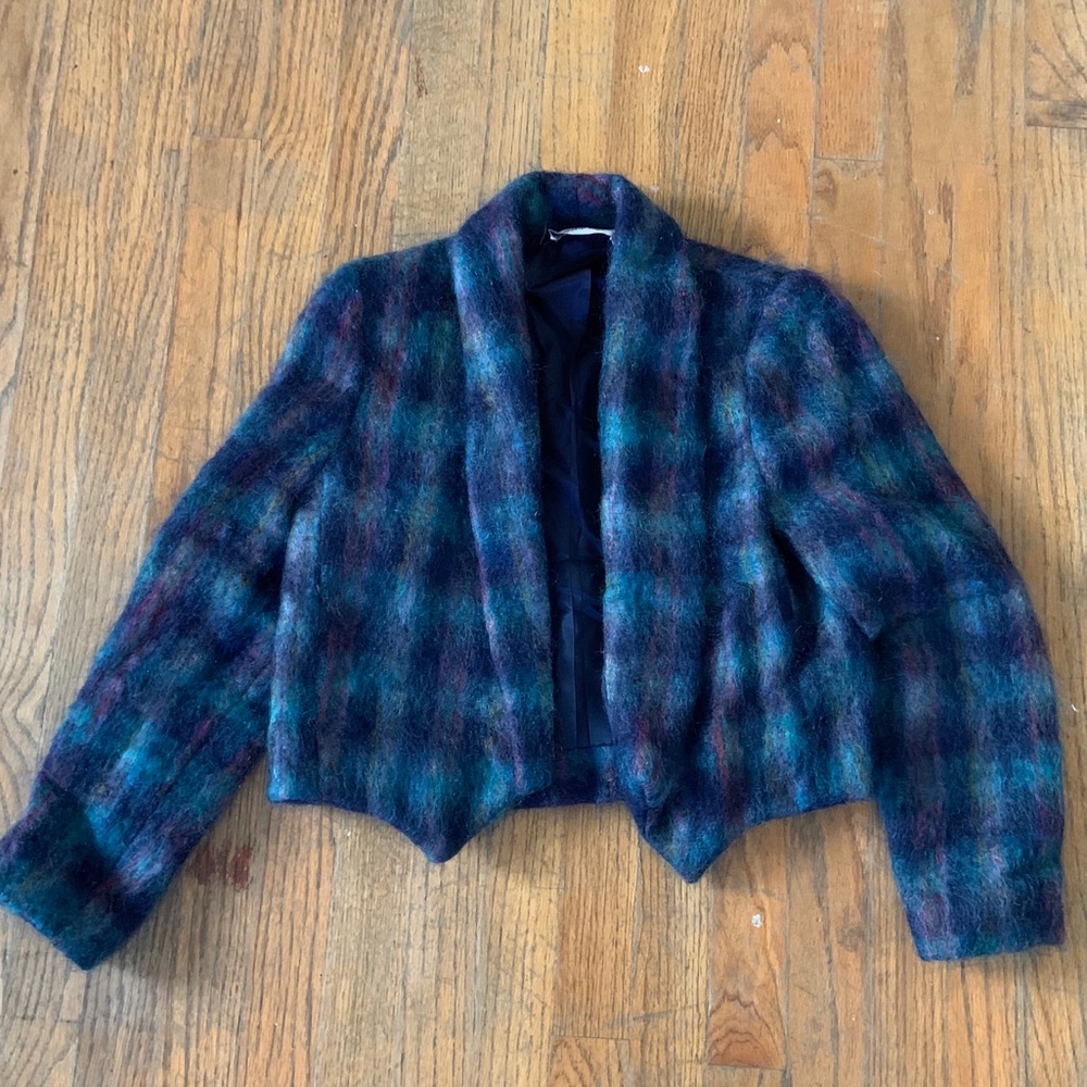 Vintage Cest Simone Mohair Crop Blazer